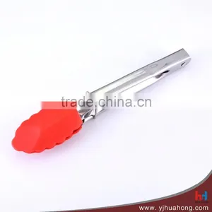 Mini Silicone Food Tongs For Snack With Stainles Steel Handle (HFT-S07DB) thumbnail-1
