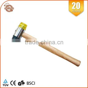 30mm Steel Tubular Handle Soft Face Hammer Two-way Mallet thumbnail-2