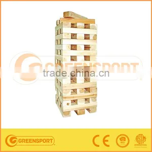 GSGTN Wooden Lawn Game Set Garden Tumbling Tower thumbnail-1