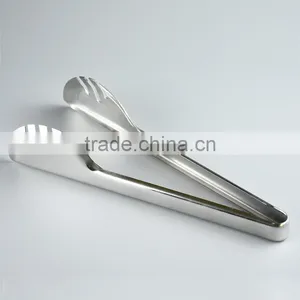 Stainless Steel Clamp BBQ Buffet Tong Salad Bread Catering Kitchen Serving Tongs thumbnail-1