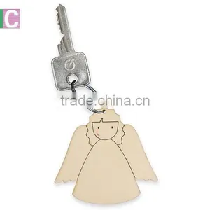 Cheap Angle Sharped Wooden Key Chains thumbnail-1