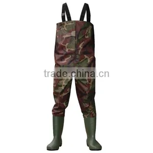 High Quality Fishing Wader 100% Waterproof Camo Chest PVC Wader thumbnail-4