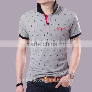 Fashion Style High Quality Custom Fitted Polo Shirts Wholesale Embroidered Logo Polo Shirts For Men thumbnail-1