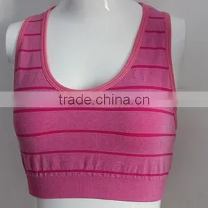 Wholesale Sexy Back Open Ladies Sports Bra/stripe Sports Bra thumbnail-2