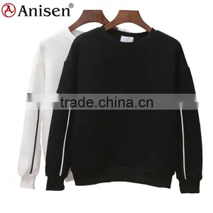Made in China Round Collar White Black Men Hoodie thumbnail-1