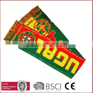 Jacquard Knitted and Polyester Fabrica Football Scarf thumbnail-1