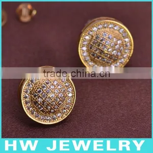 2014 925 Sterling Silver Men Stud Earring Rhodium Plating thumbnail-1
