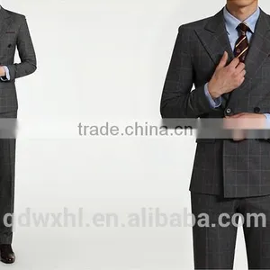 Cheap and Stylish 100% Wool Groom Mens Coat Pant Designs Wedding Suit thumbnail-3