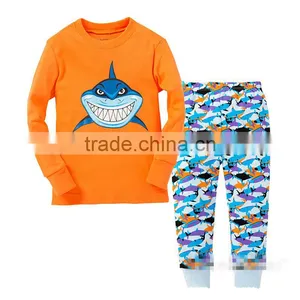 S32658W New Fashion Pajamas Sets Baby Printed Pijamas Children Clothing Set Kids Cartoon Sleepwears thumbnail-4