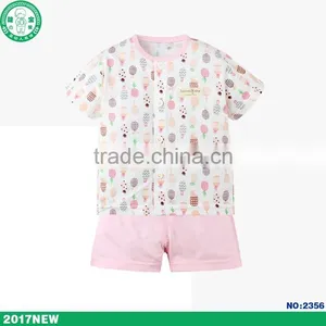 2017 Summer Fashion Cute Short Sleeve Baby Clothing Sets thumbnail-4