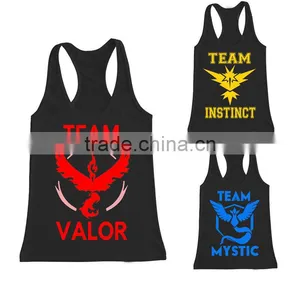 New Pokemon Go Team Valor Mystic Instinct Pokeball Mens Womens Tops T-shirt Tank Top thumbnail-1