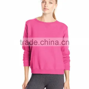Custom Sports Plain Sweatshirts Cheap Fleece Sweater Girls Stylish Knitted Pullover Sweater thumbnail-5