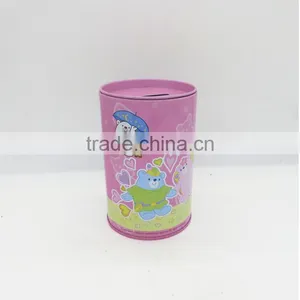 Customised Circle Saving Money Tin Box/Can thumbnail-1