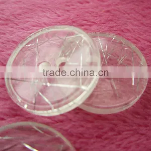 Low Place Transparent Resin Plastic Button thumbnail-1