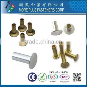 Taiwan Stainless Steel Mild Mushroom Truss Black Zinc Plated Semi Tubular Rivet thumbnail-4