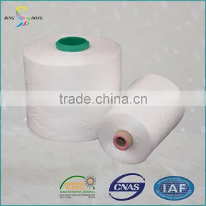 20s/2 Bright Raw White Plastic Cone Spun Polyester Yarn thumbnail-1