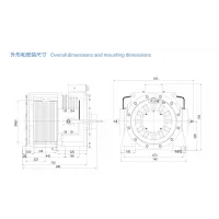 200m Double Wrap Gearless Traction Machine ,Traction Ratio 1:1 2:1 WTYF328 thumbnail-2