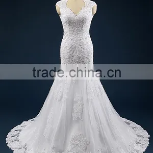New Style Elegant A-Line Sweatheart Neckline and Sleeveless Lace Wedding Dress AS41401 thumbnail-2