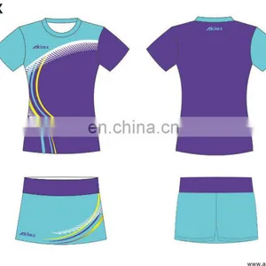 Team Professional Custom Badminton Jersey for Lady thumbnail-2