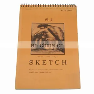 Good Quality Peforated Wire Bound Coloured Cover Sketch Pad thumbnail-3