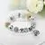 2017 New Silver Droplet Silver Bead Love Letter Bracelet Bangles thumbnail-3
