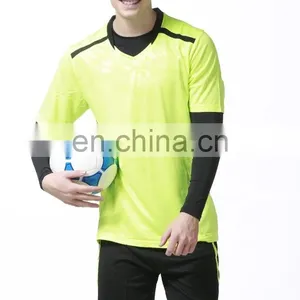 Boy Custom Dry Fit Polyester Soccer Uniform Soccer Jersey Green and Shorts Black thumbnail-1