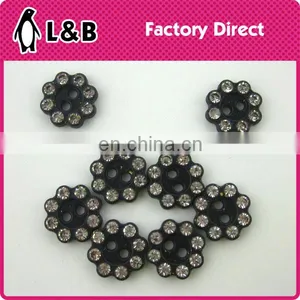 20L Decorative Plastic Clothing Button Rhinestone Crystal Button thumbnail-2