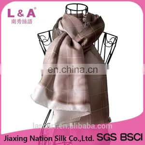2017 Digital Printing Hand Rolled Real Silk Scarf Women Long thumbnail-2