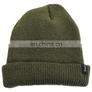 Custom Warm Men's Winter Wool Knitted Hat for Men thumbnail-6