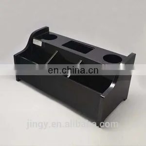 Black Pmma Plexiglass Acrylic Microphone Stand Weight thumbnail-1