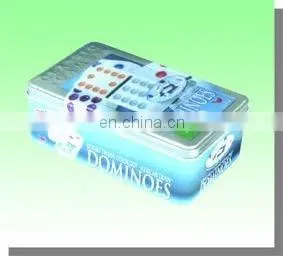 Metal Tinplate Toy Dominoes Packing Tin Box thumbnail-1