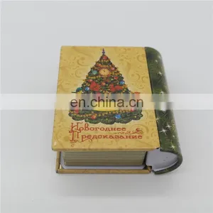 Custom Metal Tin Book Box/book Shape Tin Can Metal Box thumbnail-2