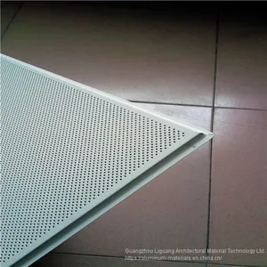 Lay-in Aluminum Ceilings Perforated for Meeting Room Metro Station and so on thumbnail-1
