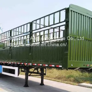Three-axle Stake Semi Trailer/stake Semi Trailer/storage/stake Truck/stake High Bed Cattle Semi Trailer/ Semi Trailer thumbnail-2