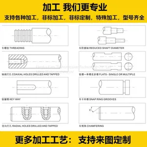 2015 Best Sale Mechanical Parts Chrome Hardened Linear Bearing Shaft 8mm for Glass Manufacturing Device thumbnail-2