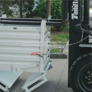 Workshop Heavy Thickened Scrap Iron Box Dump Truck Turnover Waste Recycling Box Moving Bottom Open Dumping Box thumbnail-2