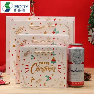 Customized Logo Printed Luxury Eco-Friendly Ribbon Handles Art Cardboard Gift Shopping Paper Bag thumbnail-4
