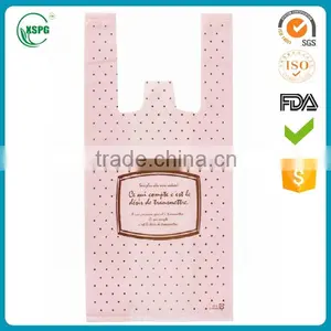 Custom Printed Plastic T Shirt Bag for Supermarket Quality Choice thumbnail-1