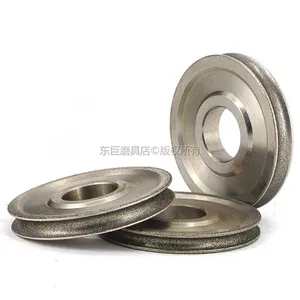 Electroplated Diamond Coated Abrasive Grinding Wheel of Round n Straight Edge for 3~12mm Glass Shape Edging Machine thumbnail-3