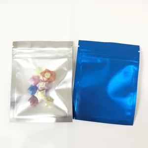 Stock Goods Small Aluminized Foil Zipper Resealable Packaging Bag For Food And Snack thumbnail-5