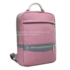 New Fashion Leisure Business Pink Backpack Lightweight Simple Style Travel Backpack Large Capacity Laptop Bag CLG18-201 thumbnail-2
