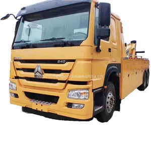 Howo 6x4 Wrecker Truck 20ton 25ton Heavy Duty Tow and Lift Truck Wrecker thumbnail-1