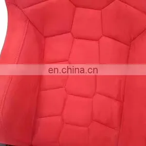 Red With Lattice Upholstery JBR1074 Single Slider Suede for Sports Car Use Racing Car Seat thumbnail-5