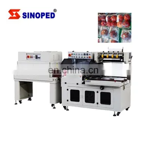 Automatic POF Film Carton Box Case Bottle Heat L Sealing Shrink Tunnel Wrapping Machine thumbnail-2