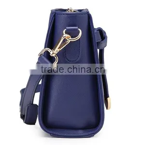 Saffiano Leather Ladies Messenger Bag Crossbody Bag With Detachable Shoulder Strip thumbnail-4