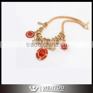 Wholesale Clothing Accessories Antique Drop Gemstone Necklace thumbnail-1