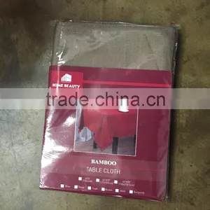 SOLID BAMBOO MADE IN CHINA TABLE CLOTH--TEXTURE IN POLYESTER thumbnail-1