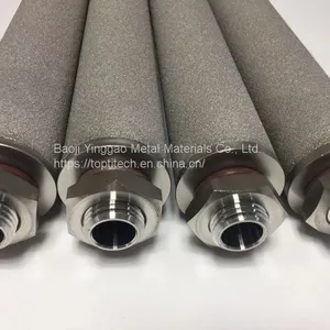 Sintered Porous Titanium Filter Cylindrical Bar thumbnail-1