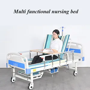 Nursing Bed/Common All Iron Spray Painted Medical Bed / Ward Bed thumbnail-1
