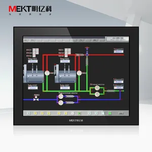Wide Voltage 12V-36V 19/17/15 Inch Capacitive Resistive Touch Screen LED HD Industrial Monitor for PC Front Panel Waterproof HDMI thumbnail-2